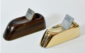 Two of Theo’s unusual but highly-ergonomic scraper planes