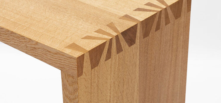 Japanese Dovetail Console Table or Bench with Theo Cook Theo Cook's award winning console table
